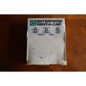 Vintage Enterprise Rent A Car Note Scratch Pad California Berkeley San Francisco